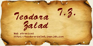 Teodora Zalad vizit kartica